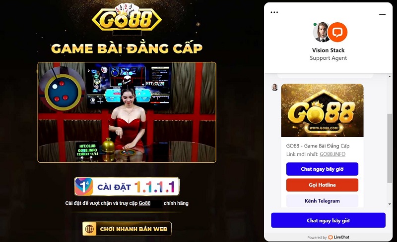 Boxchat CSKH của cổng game