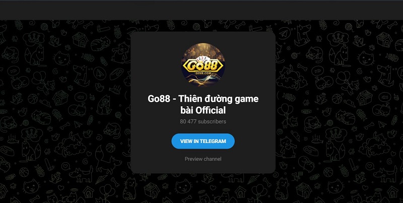 Cộng đồng người chơi Go88 trên Telegram với 80K thành viên